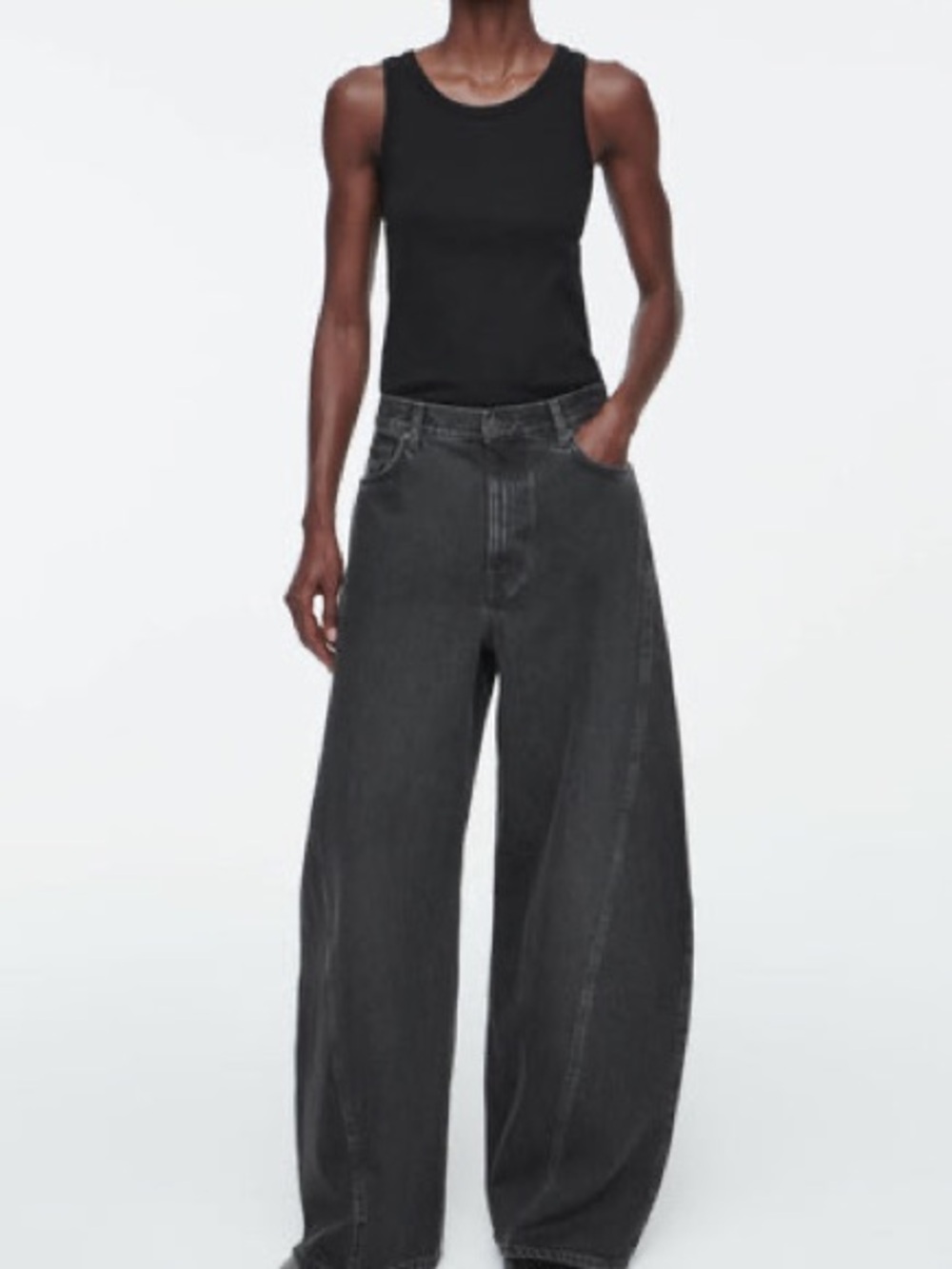 COS Twist Barrel Jeans